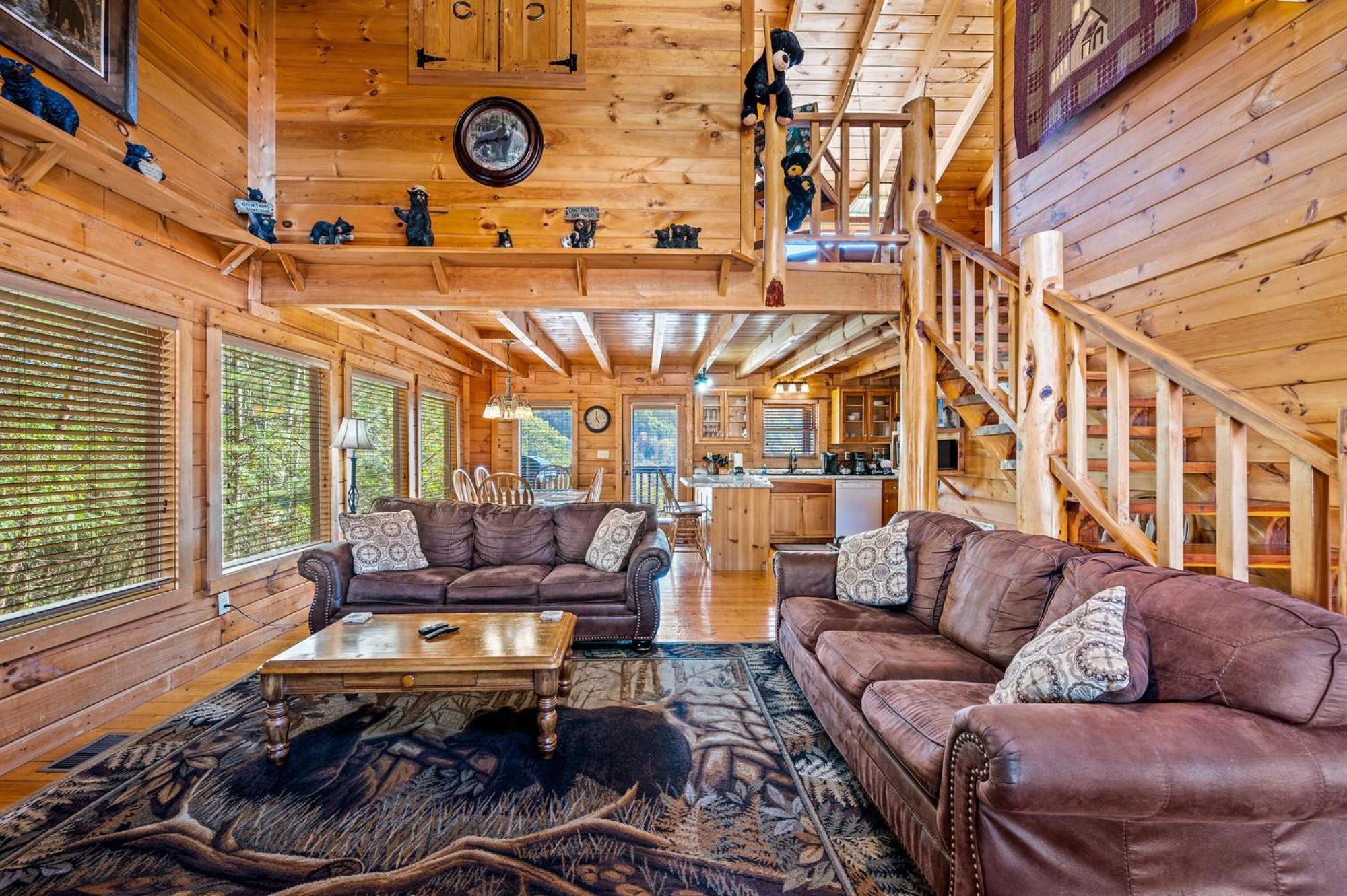 Bearfoot Pines - True Log Cabin - Wi-Fi, Hot Tub, Fishing, Deck With Views! - Mins To Pf 塞维尔维尔 外观 照片